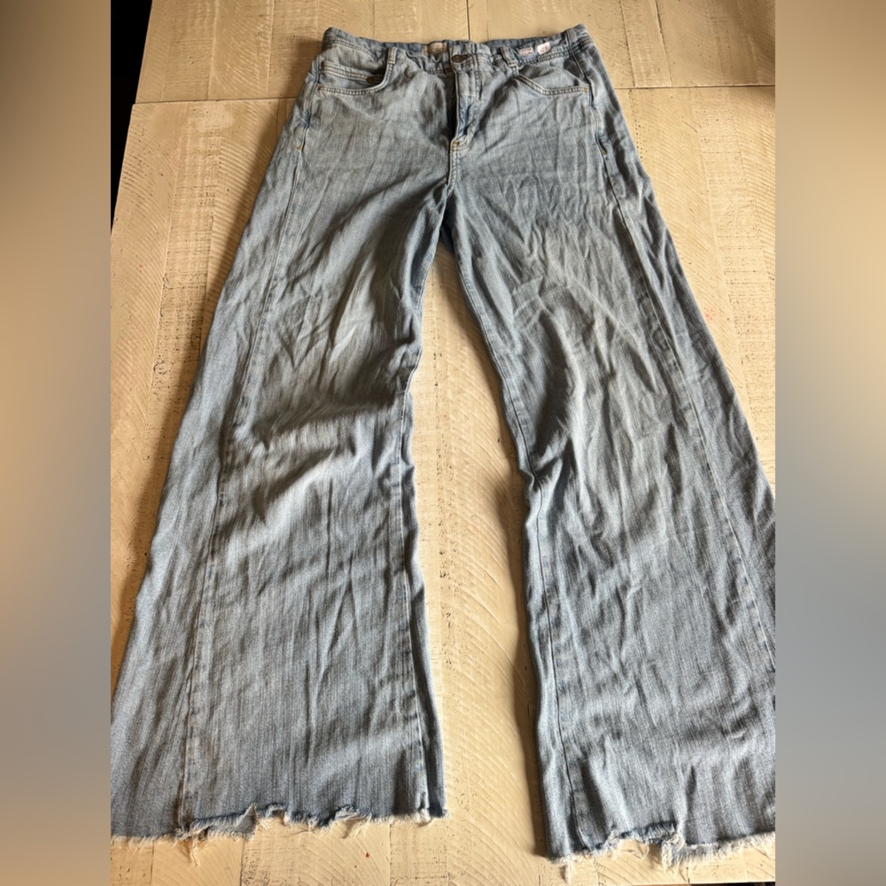 Pilcro Sky Blue Flare Jeans